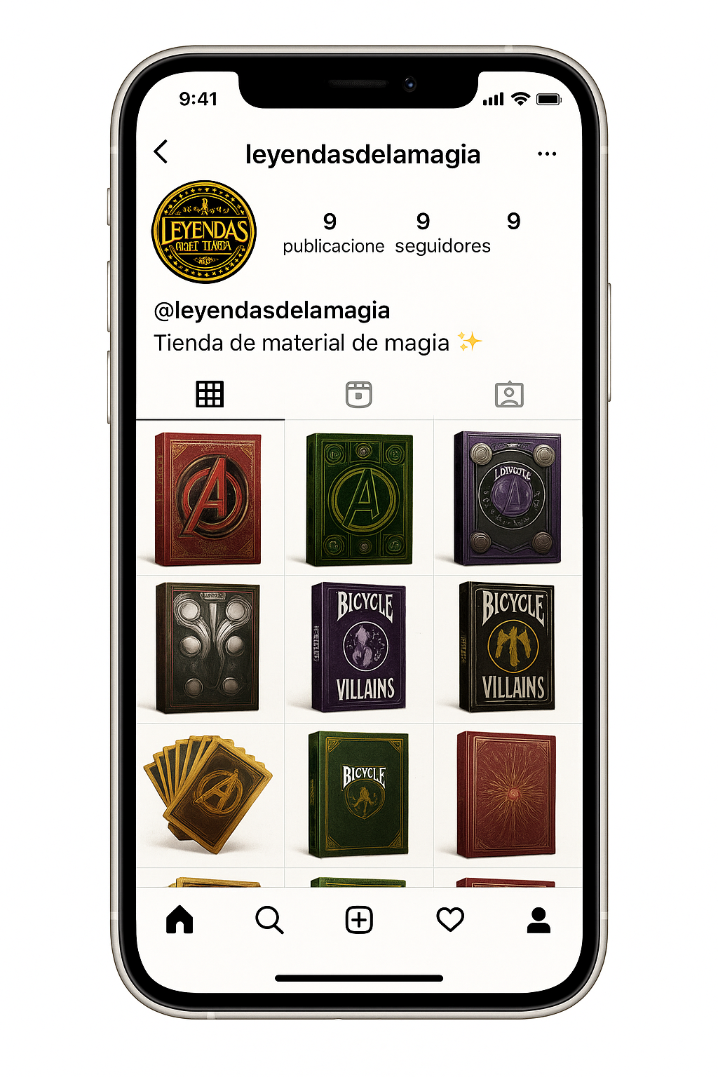 Productos repartidos en redes sociales sin tienda online