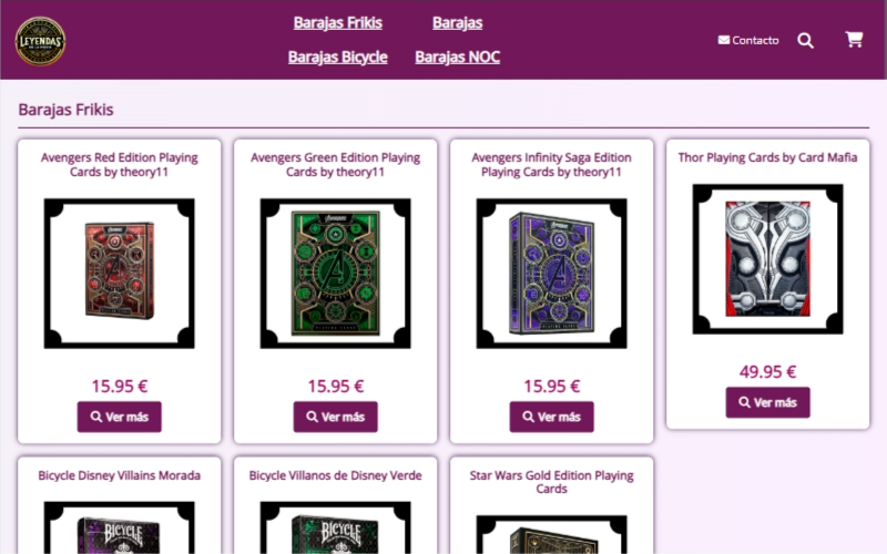 Ejemplo de tienda online creada con EstaEsMiTienda